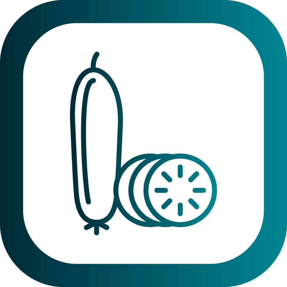 Cucumber Vector Icon Design