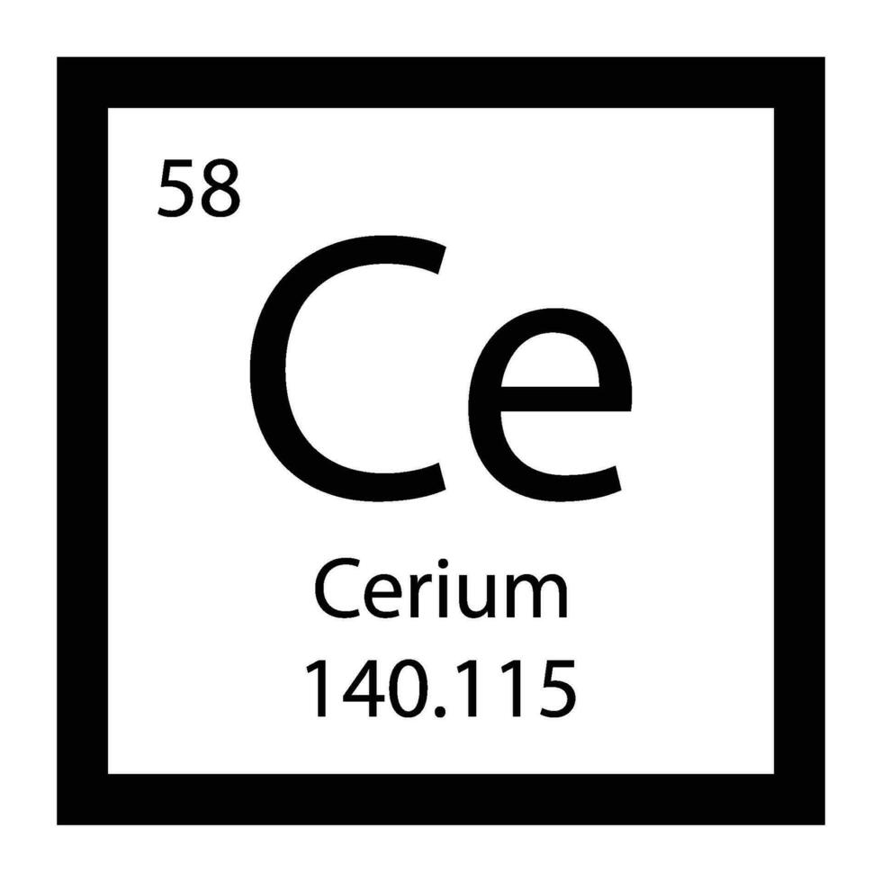 cerium icon vector