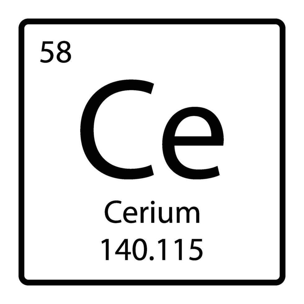 cerium icon vector