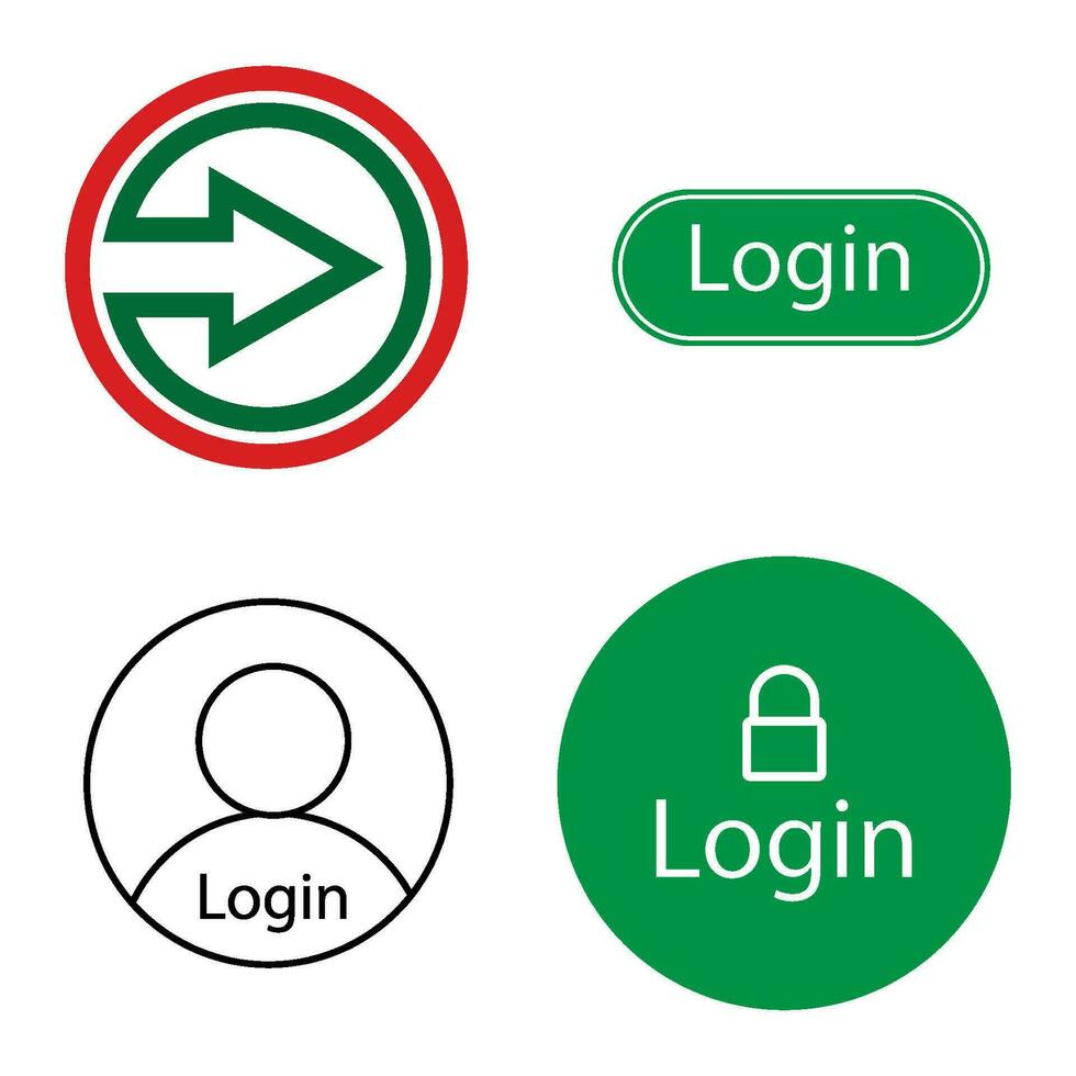 login icon vector