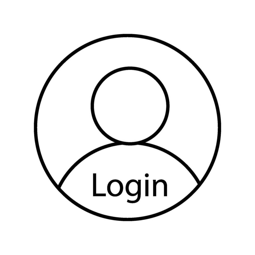 login icon vector