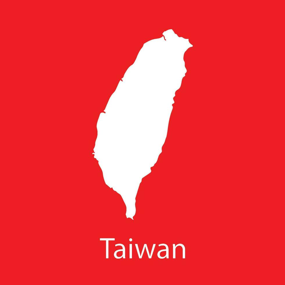 taiwan map icon vector