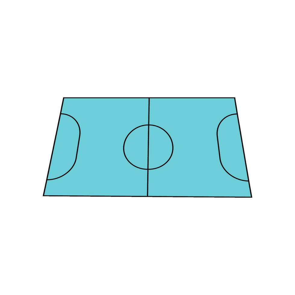 futsal campo icono vector