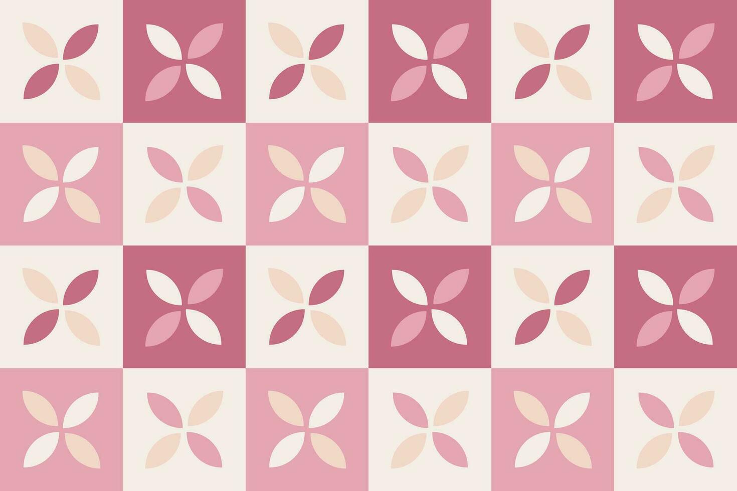 geometric shape in pink shade seamless pattern background vector