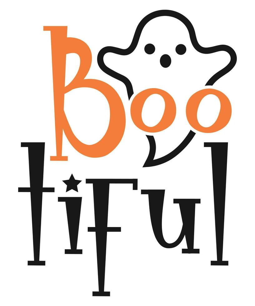 booful scary halloween design vector