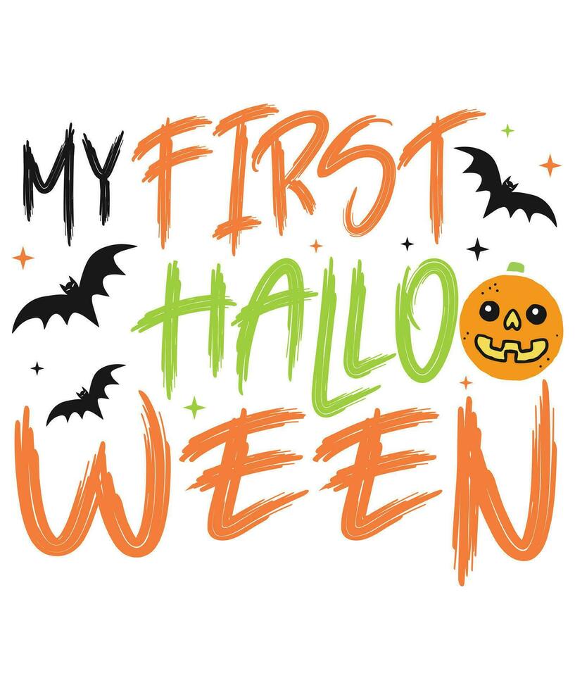 my first Halloween design vector