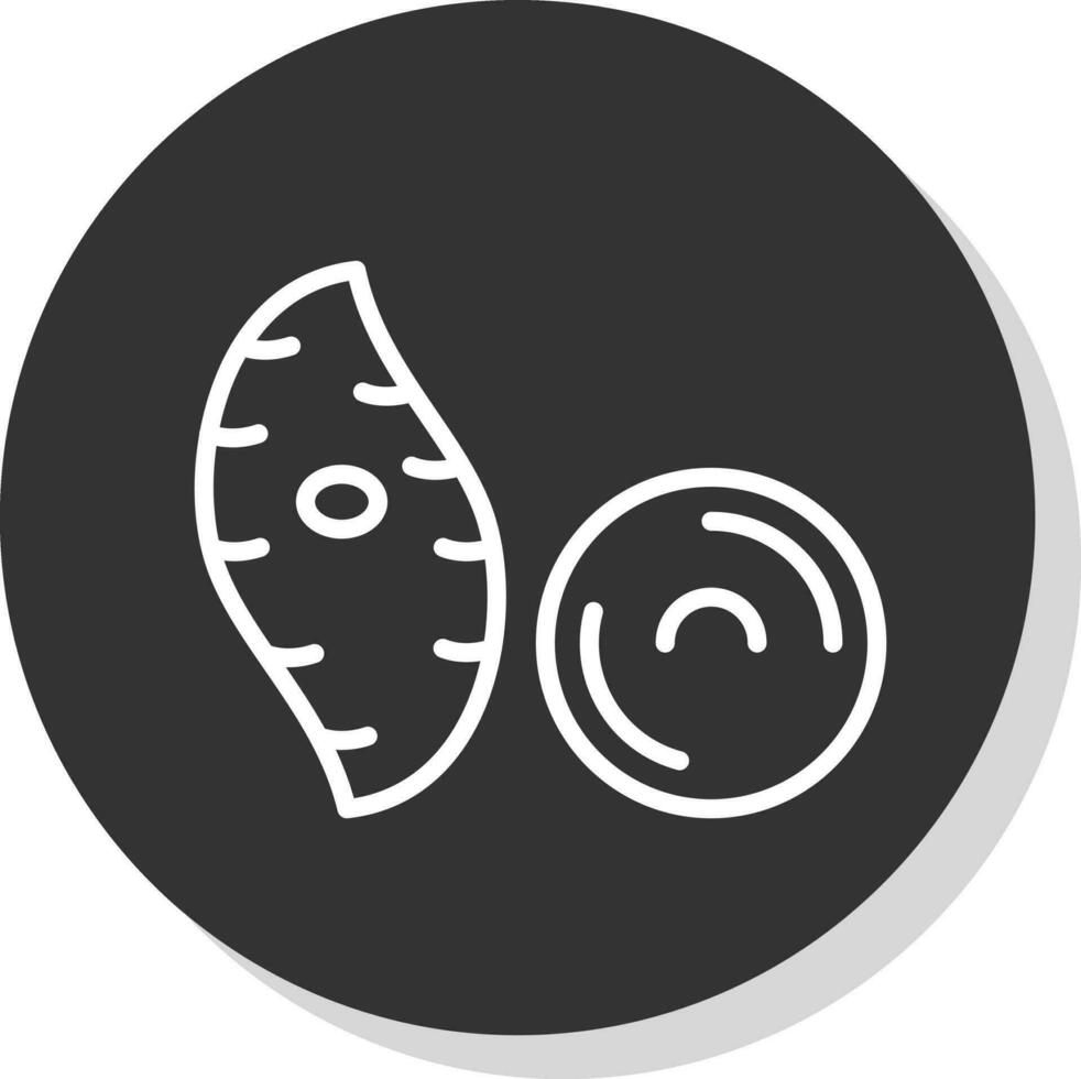 Yam Vector Icon Design