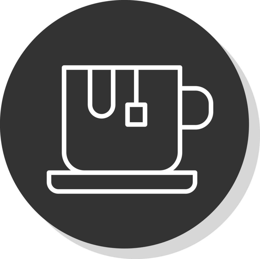 Tea Cup Vector Icon Design