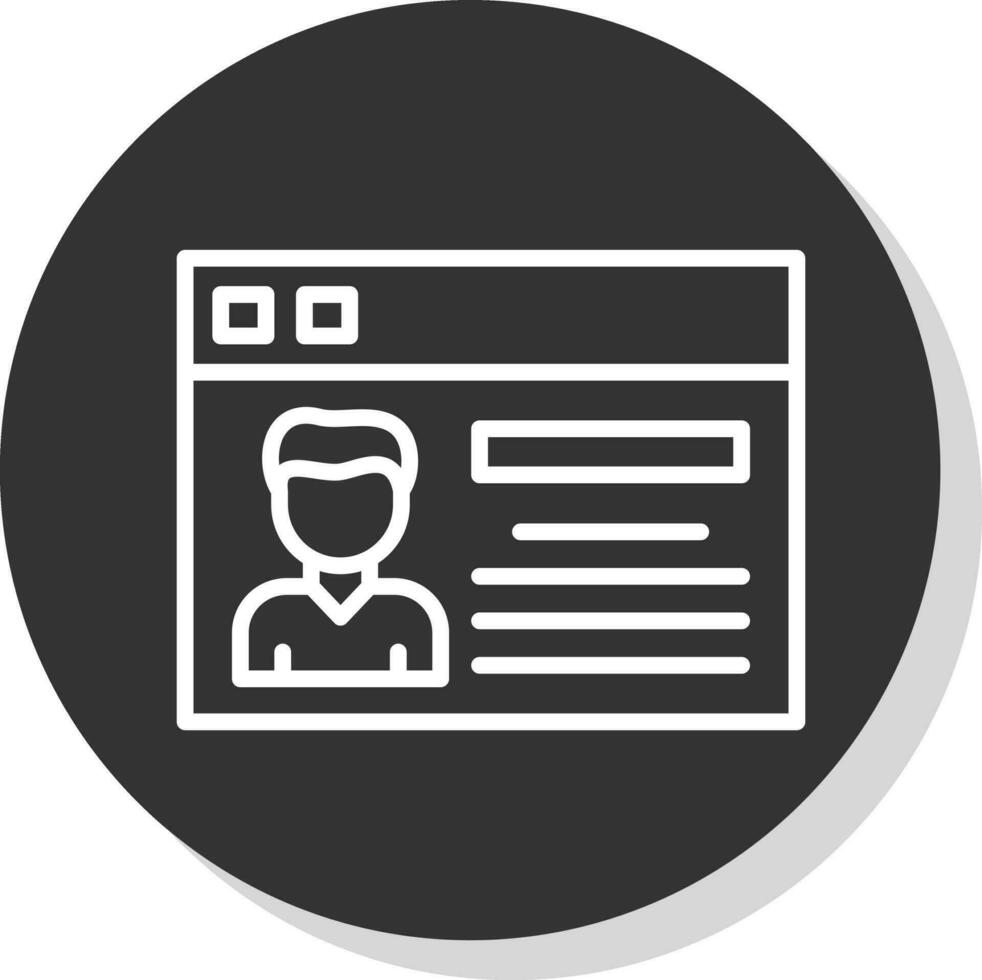 Profile Vector Icon Design