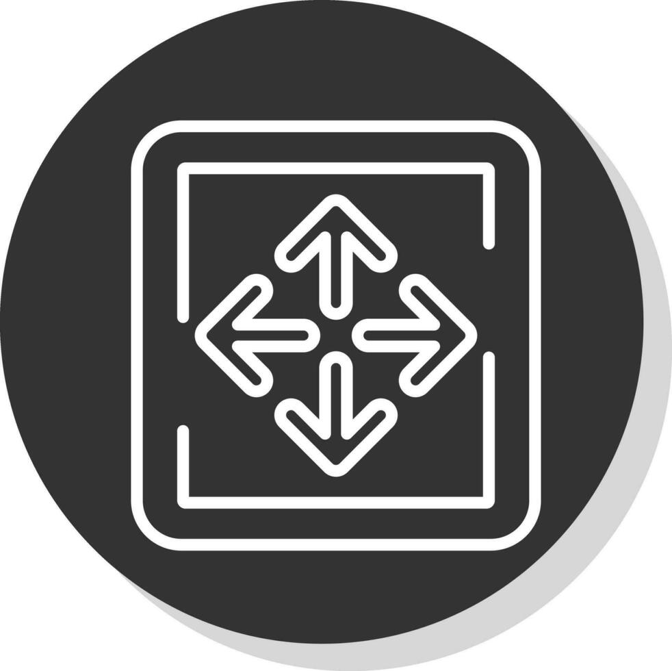 Expand Arrows Vector Icon Design