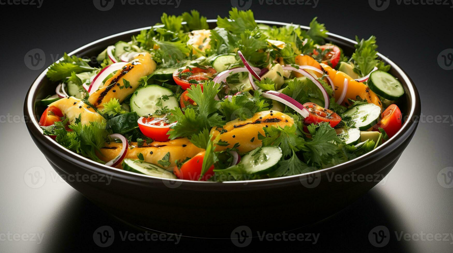 fresh and sweet vegetable salad photo