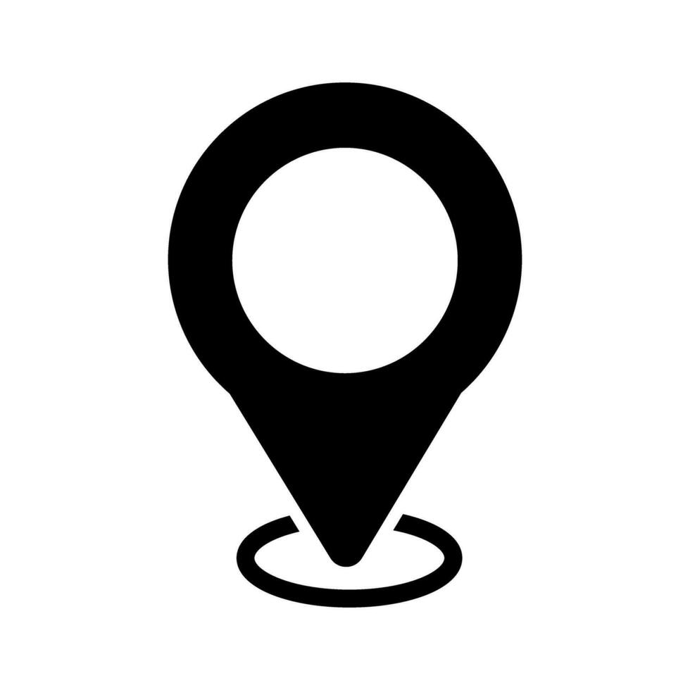 ubicación vector icono. punto ilustración signo. posición símbolo. sitio logo.