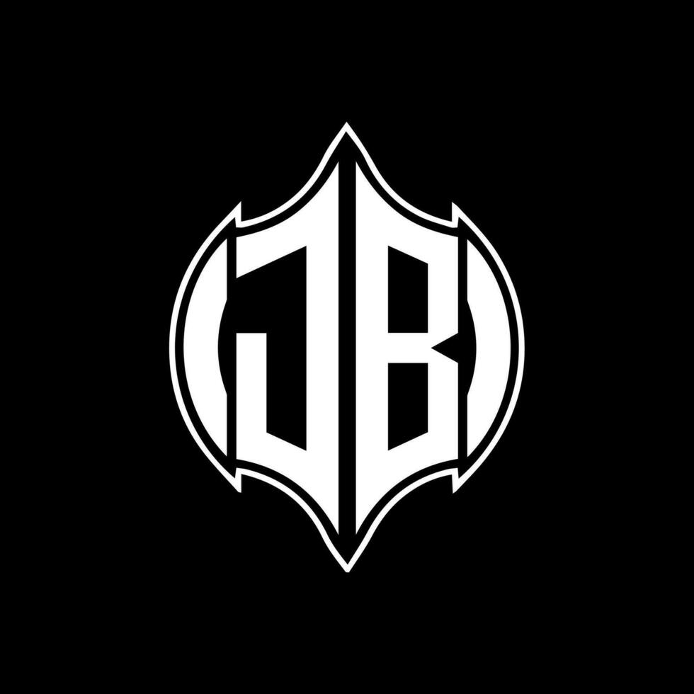 JB letter logo. JB creative monogram initials letter logo concept. JB Unique modern flat abstract vector letter logo design.