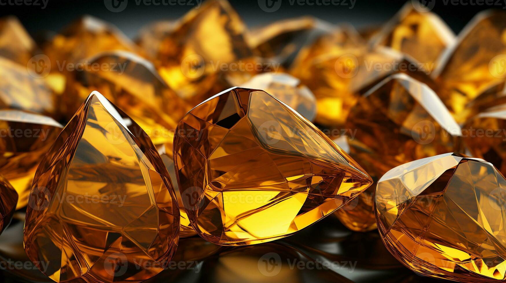 Sparkling yellow diamond background photo