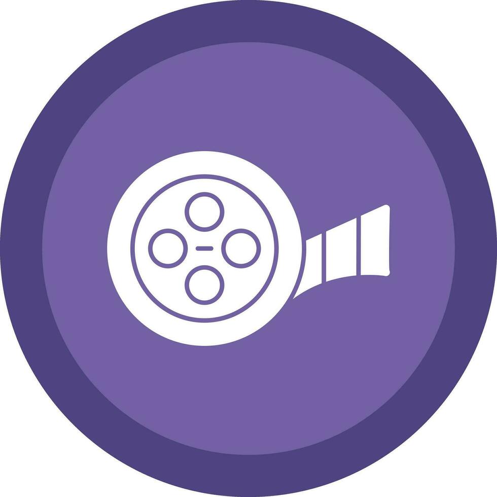 Movie Reel  Vector Icon Design