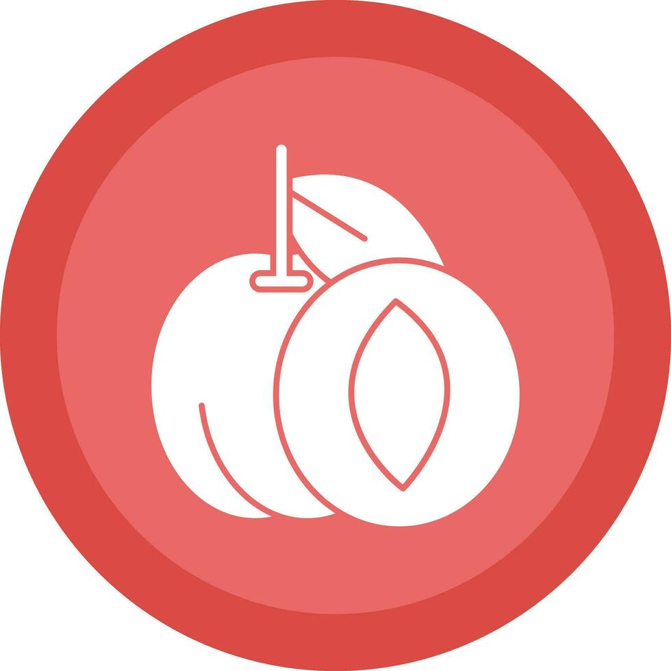 Apricot Vector Icon Design