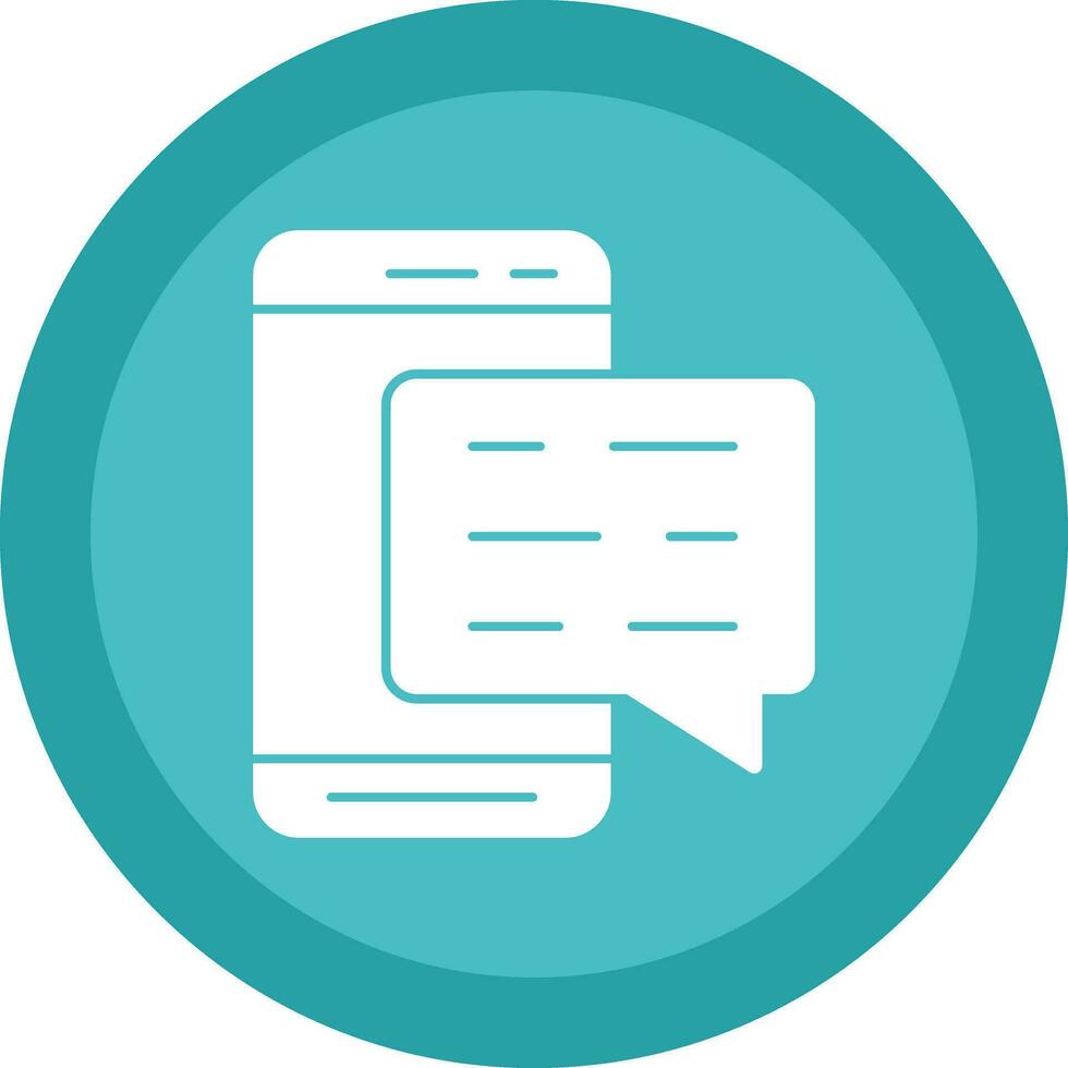 Mobile Chat  Vector Icon Design