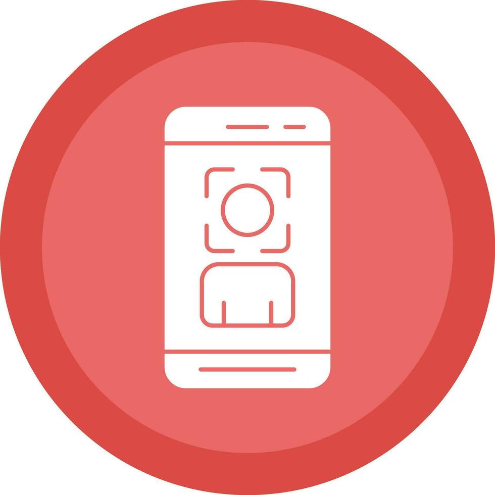 Face Scan  Vector Icon Design