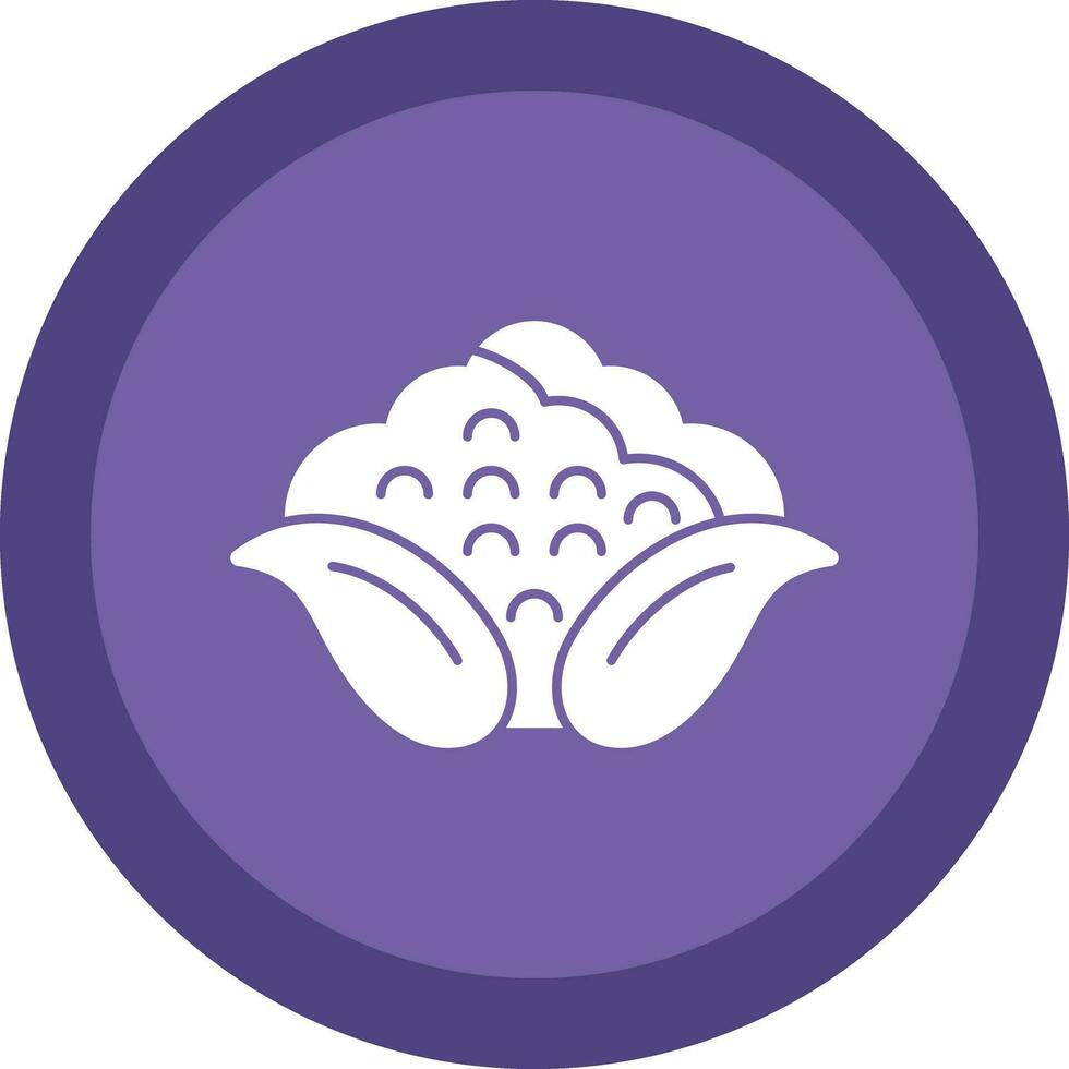 Cauliflower Vector Icon Design