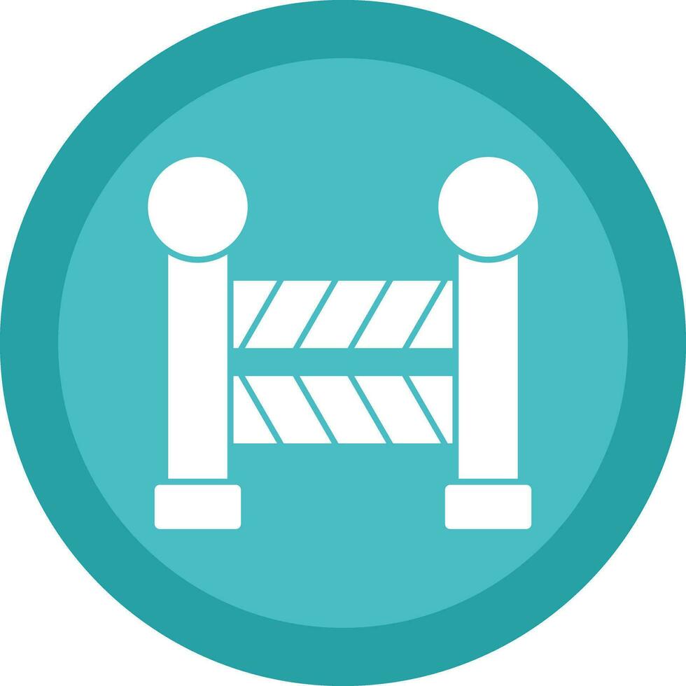Road Barrier  Vector Icon Design