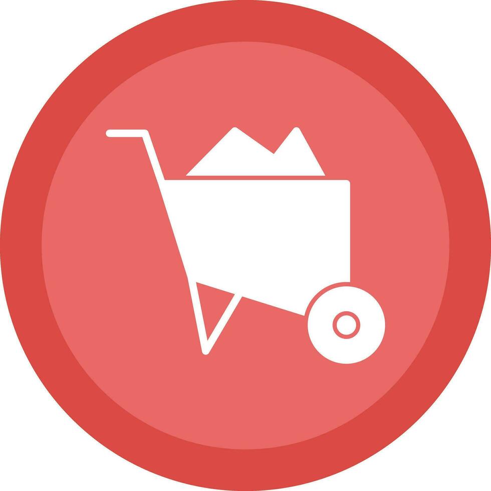 Wheelbarrow  Vector Icon Design