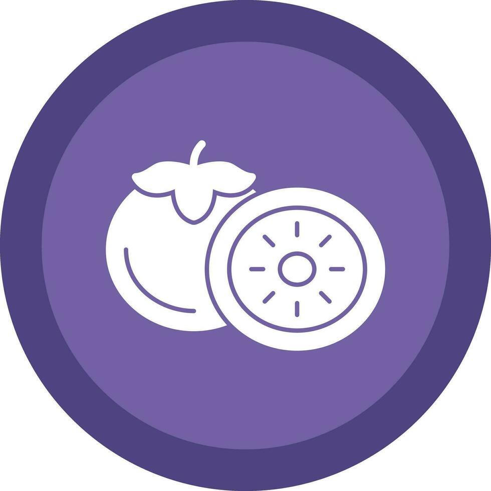 Persimmon Vector Icon Design