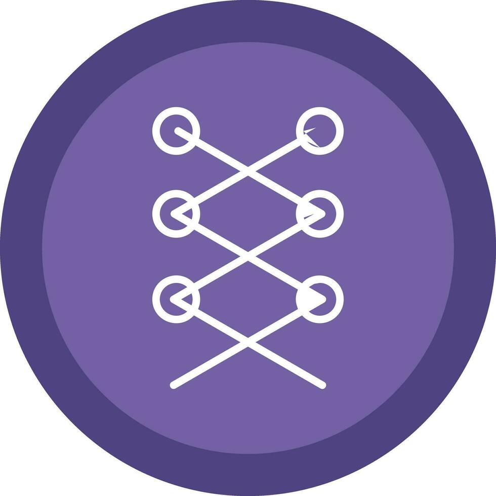 Shoe laces  Vector Icon Design