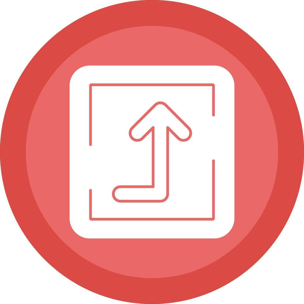Turn Up Vector Icon Design
