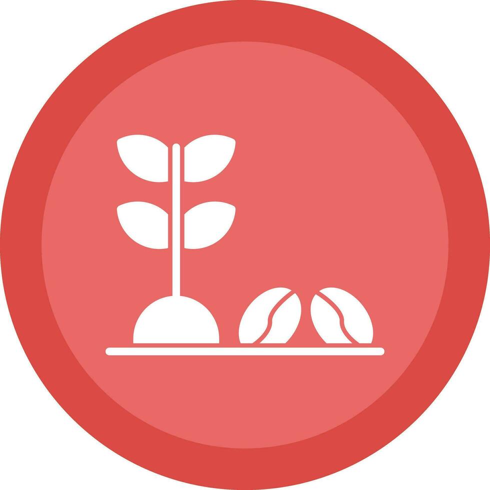 Coffee Plant Vector Icon Design