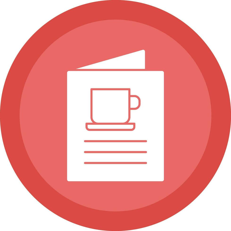 Coffee Menu Vector Icon Design