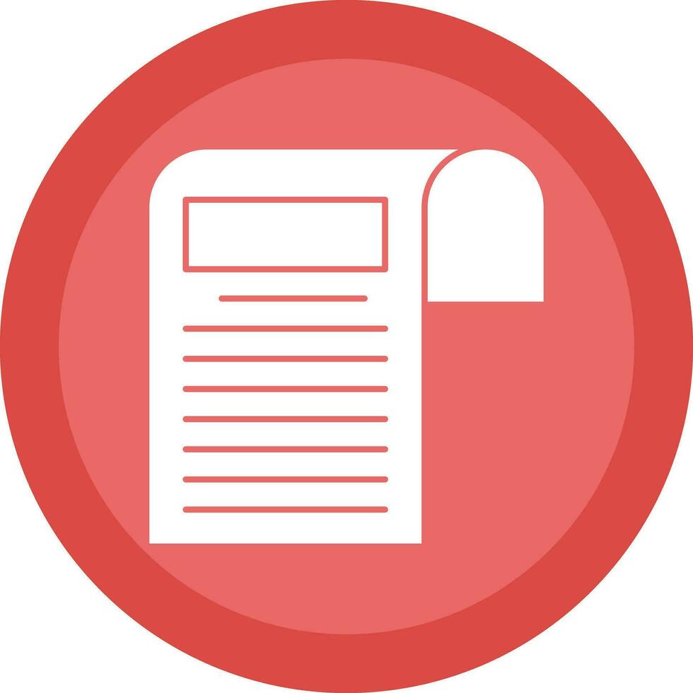 Newspaper Vector Icon Design