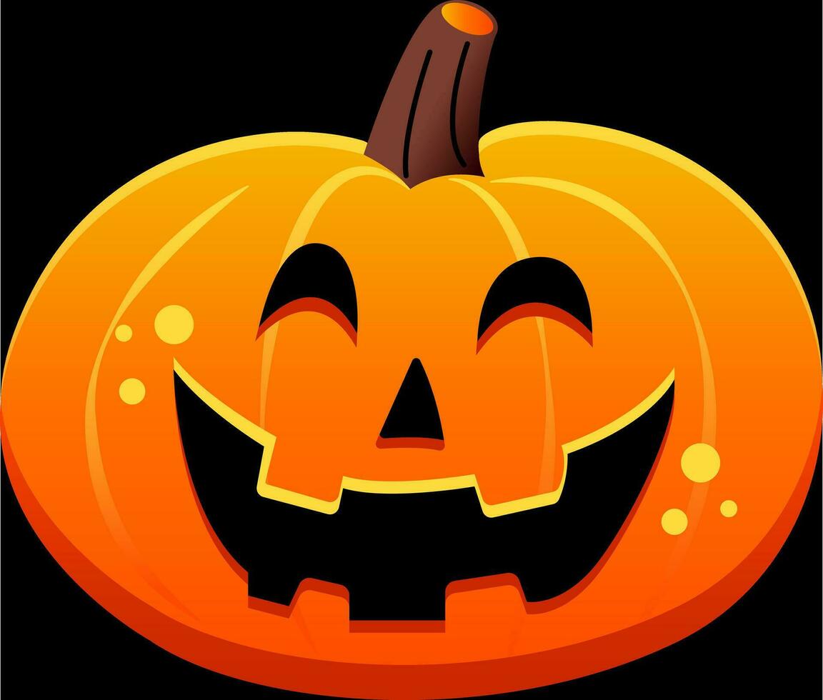 Cute Pumpkin Clipart Sticker vector