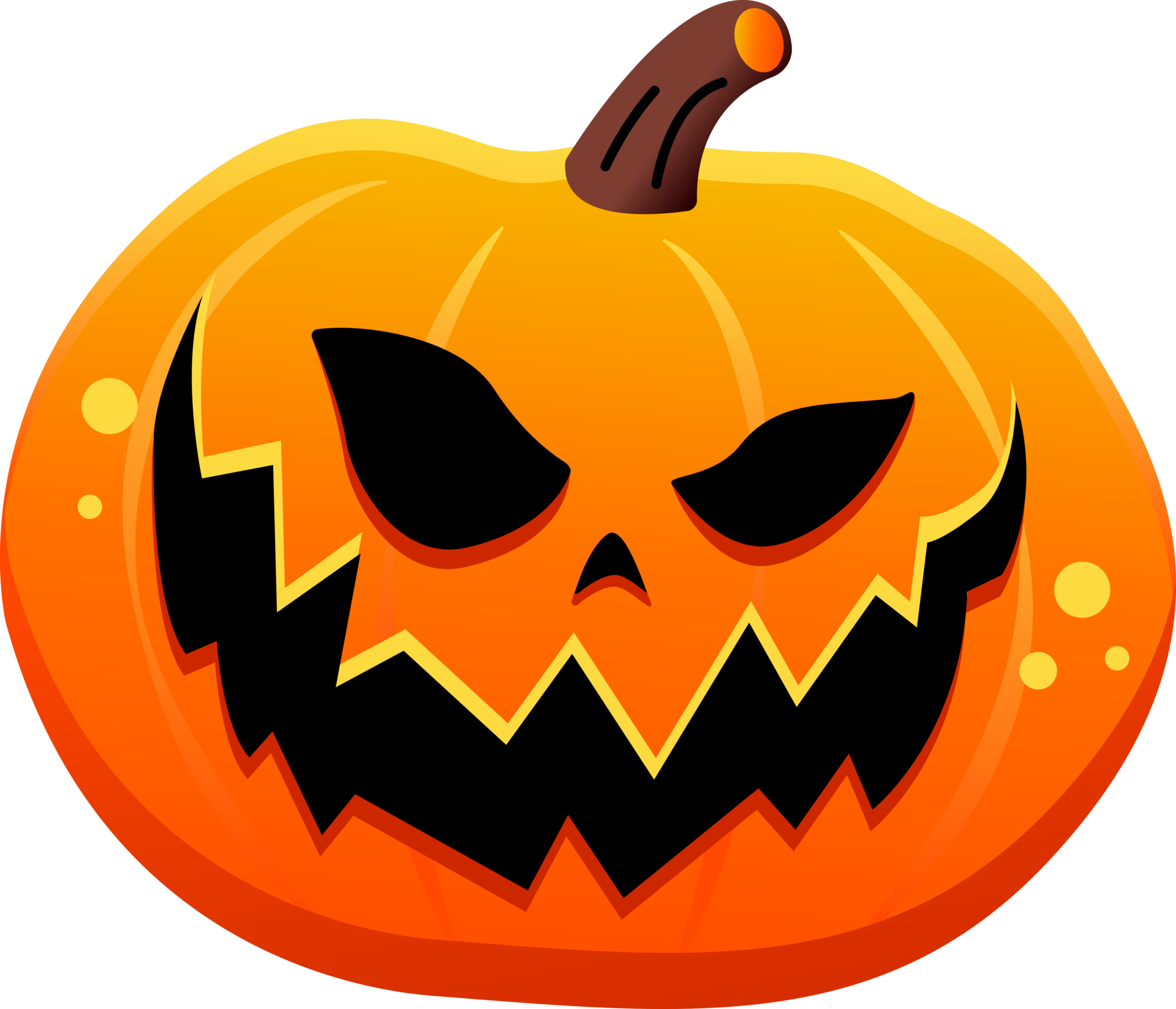 Scary Halloween Pumpkin Clipart 27984349 PNG