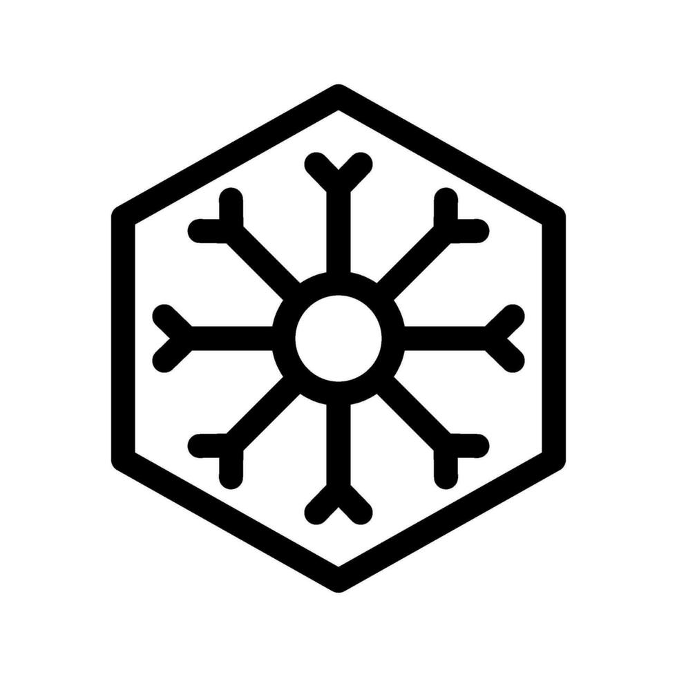 Snowflake Icon Vector Symbol Design Illustration