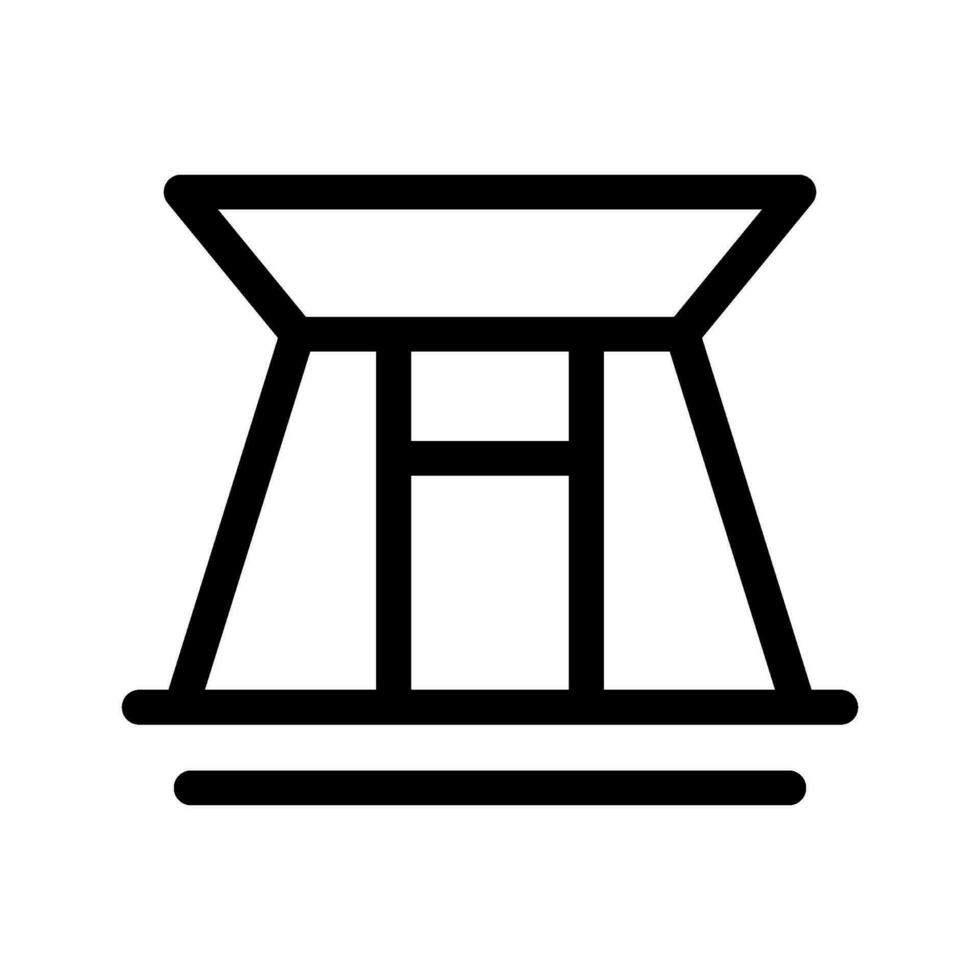 Torii Gate Icon Vector Symbol Design Illustration