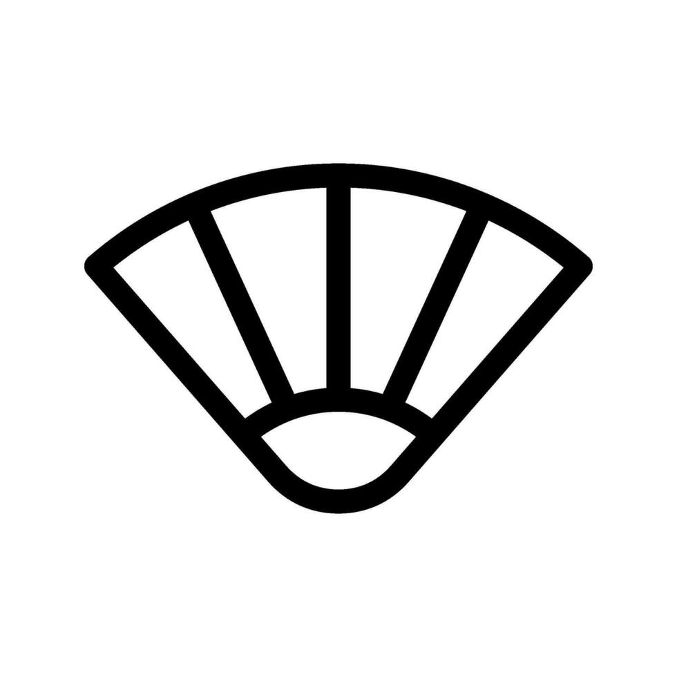 Asian Fan Icon Vector Symbol Design Illustration