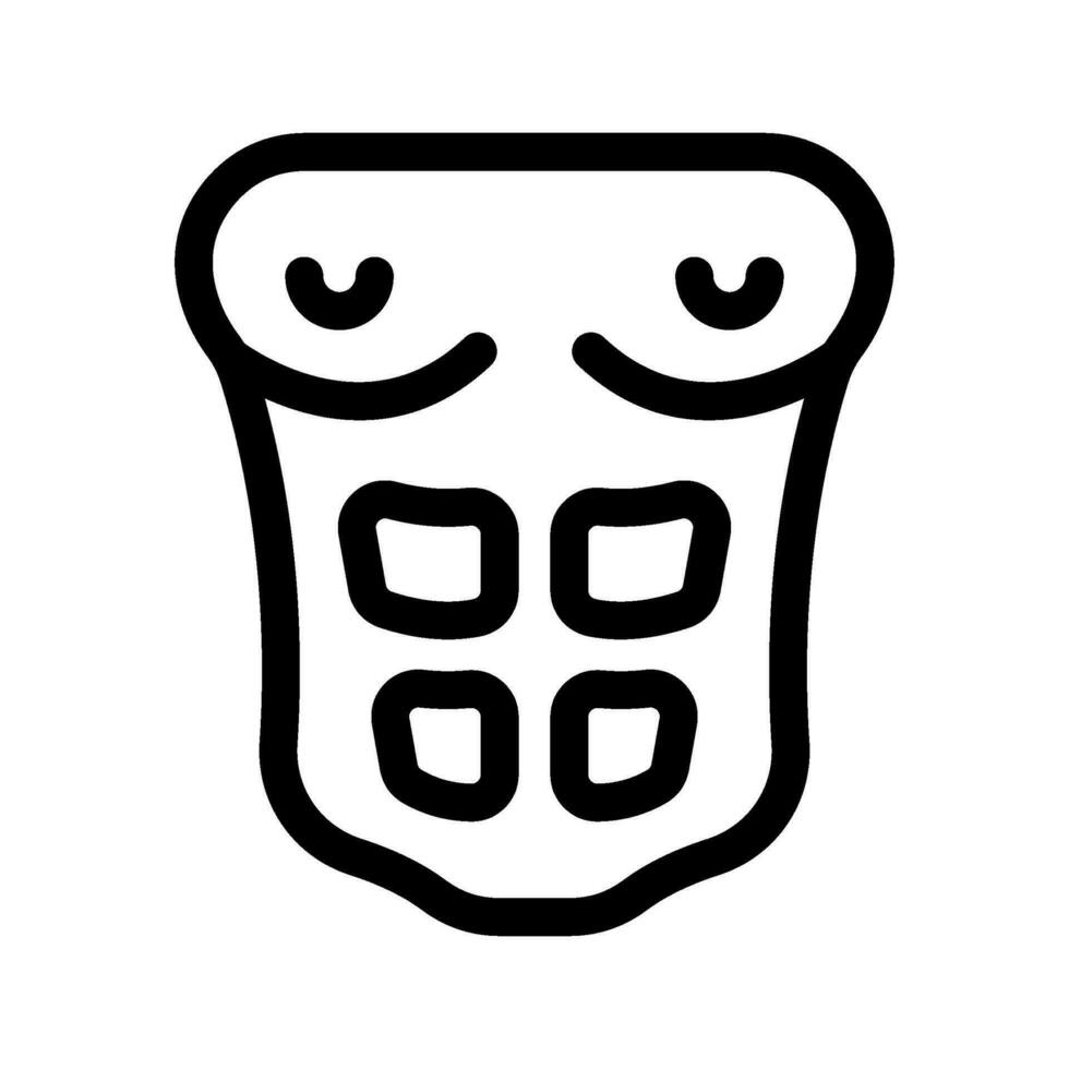 Abs Icon Vector Symbol Design Illustration