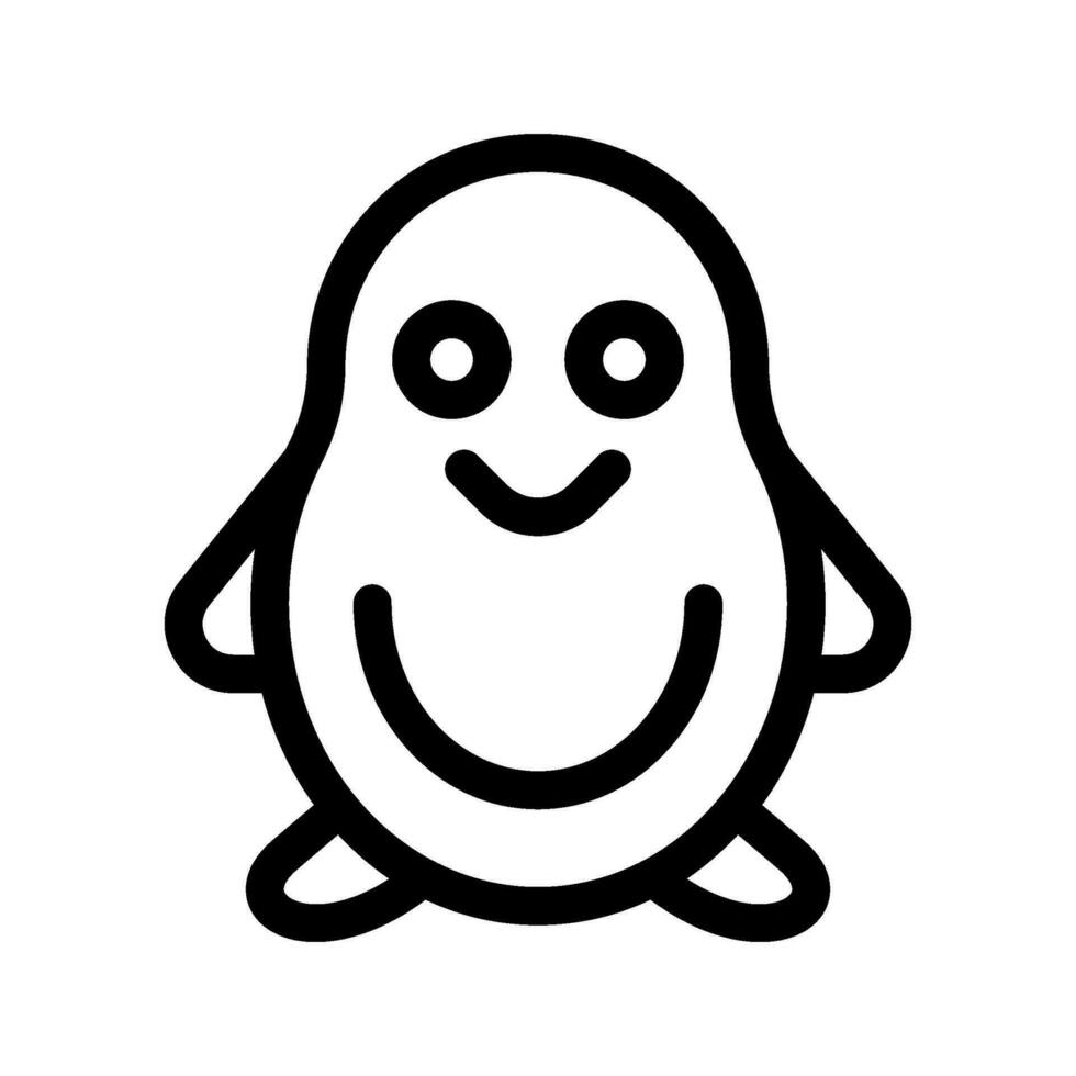 Penguin Icon Vector Symbol Design Illustration
