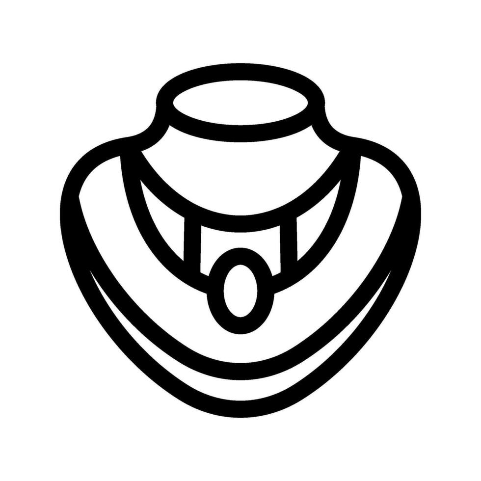 Necklace Icon Vector Symbol Design Illustration