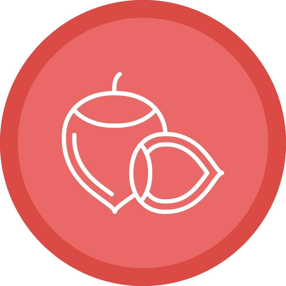 Hazelnut Vector Icon Design