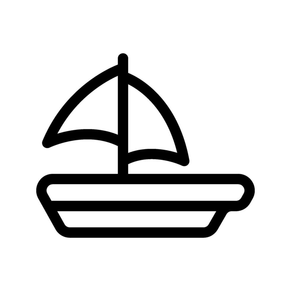 Sailboat Icon Vector Symbol Design Illustration