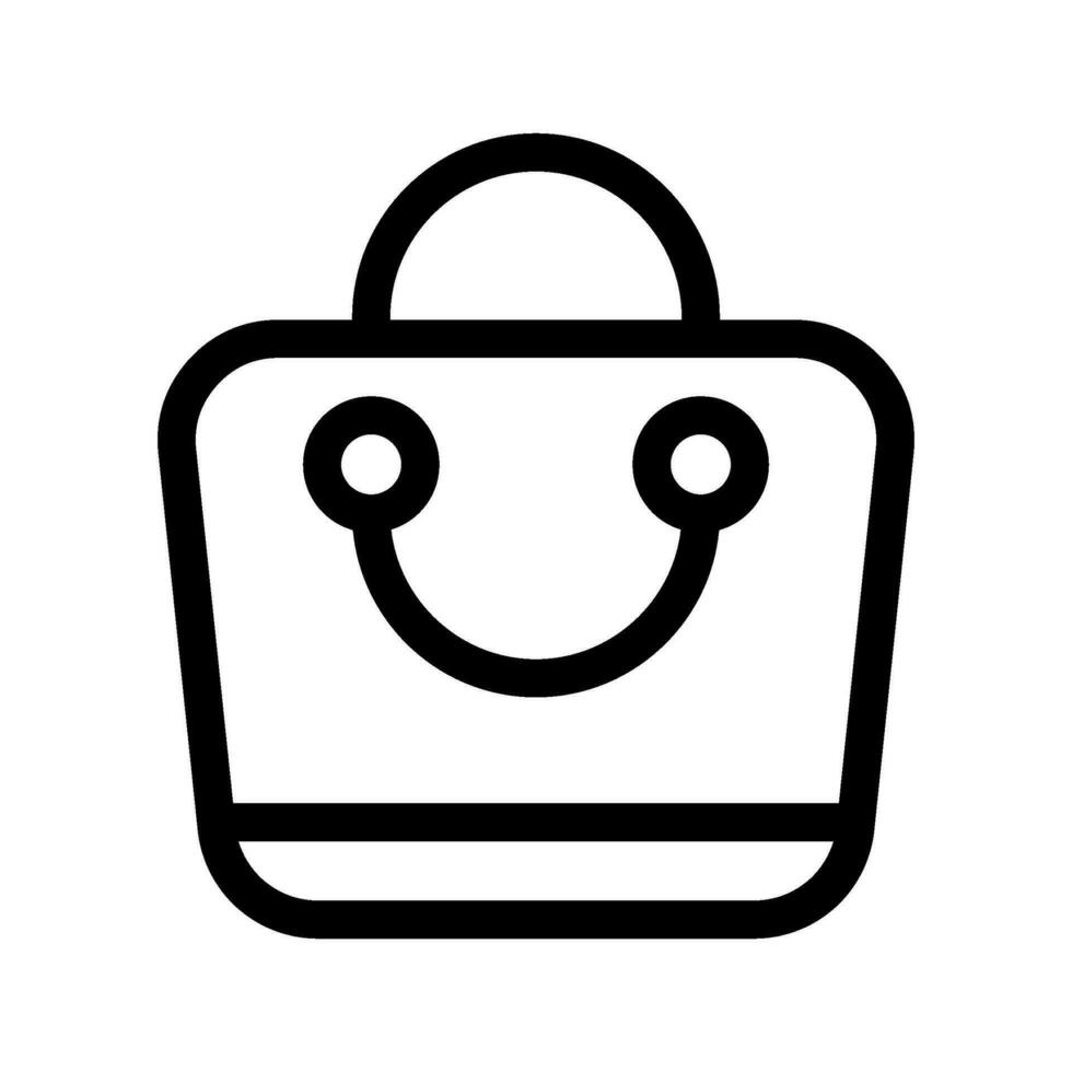 Shopping Bag Icon Vector Symbol Design Illustration