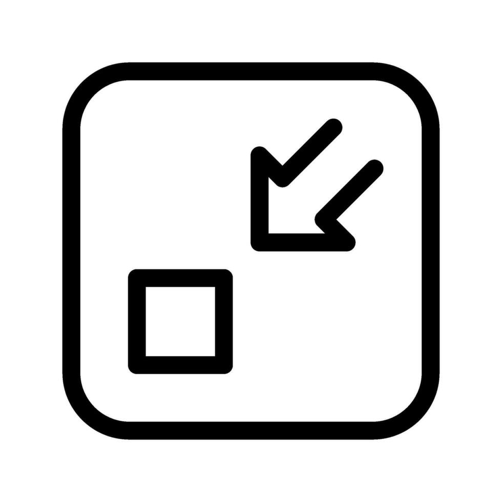 Minimize Icon Vector Symbol Design Illustration