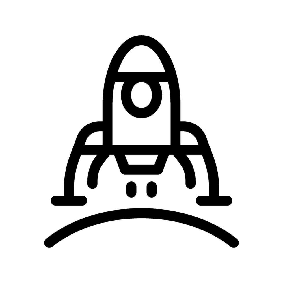 Space Lander Icon Vector Symbol Design Illustration