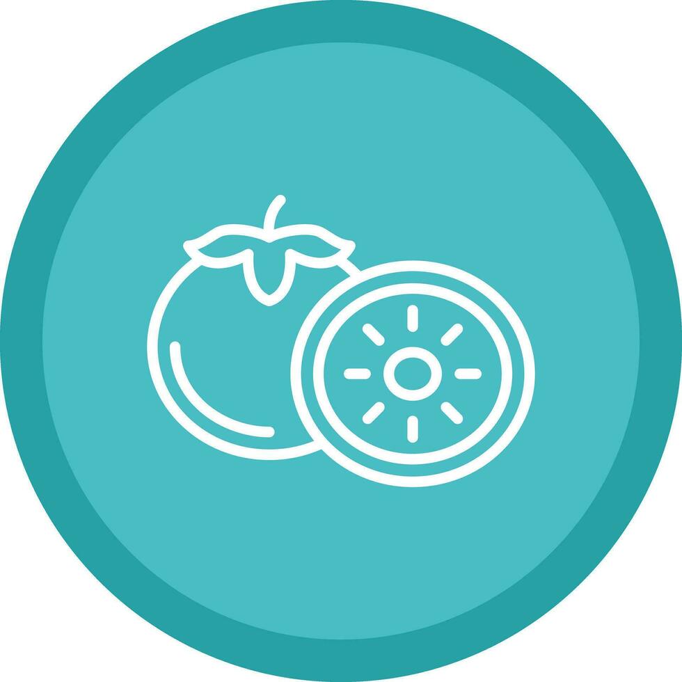 Persimmon Vector Icon Design