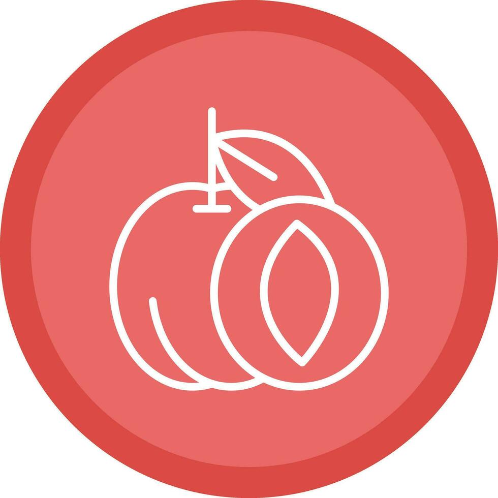 Apricot Vector Icon Design