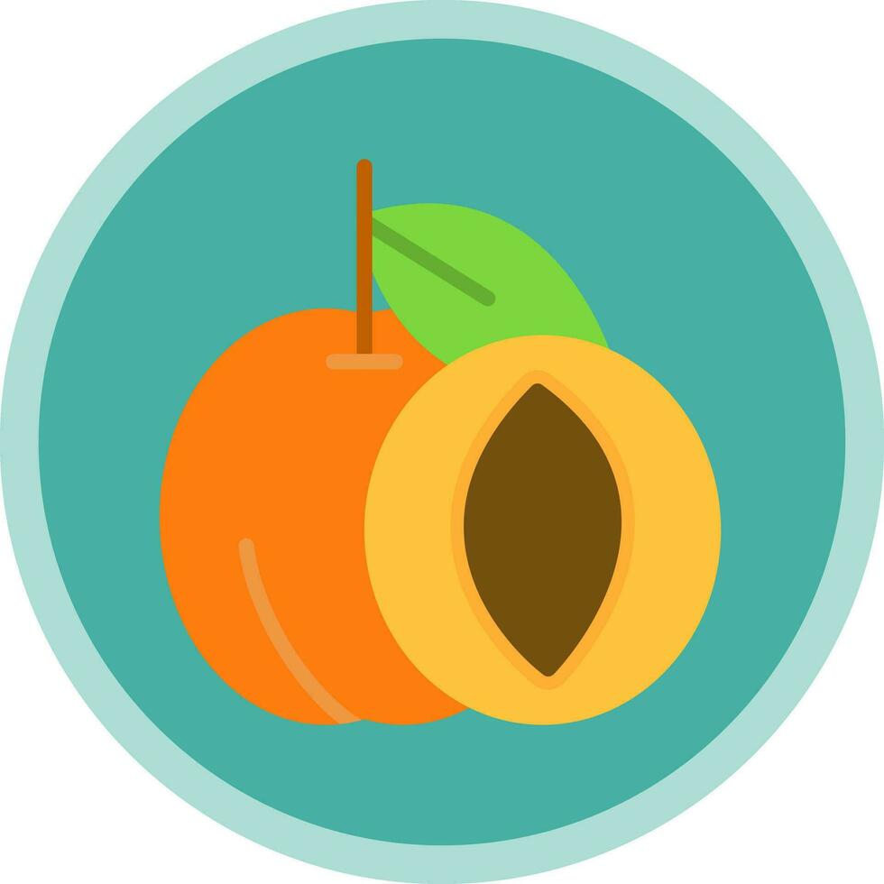 Apricot Vector Icon Design