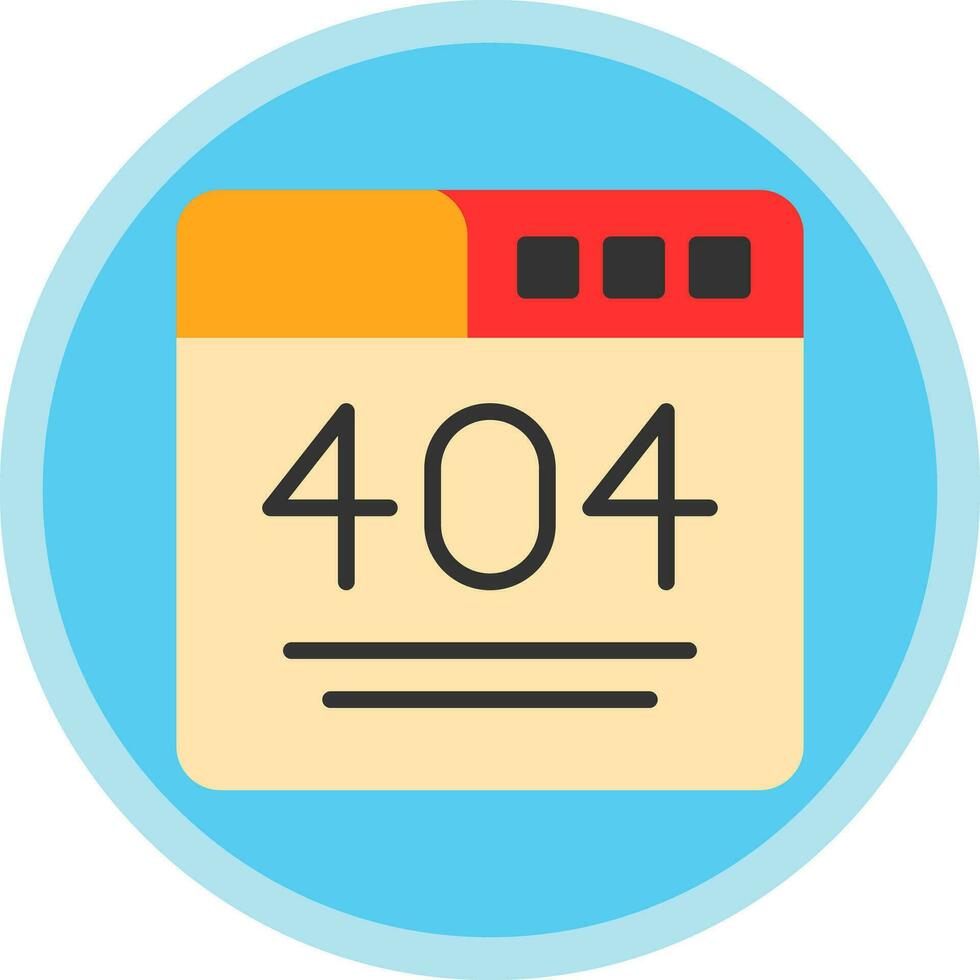 404 Error  Vector Icon Design