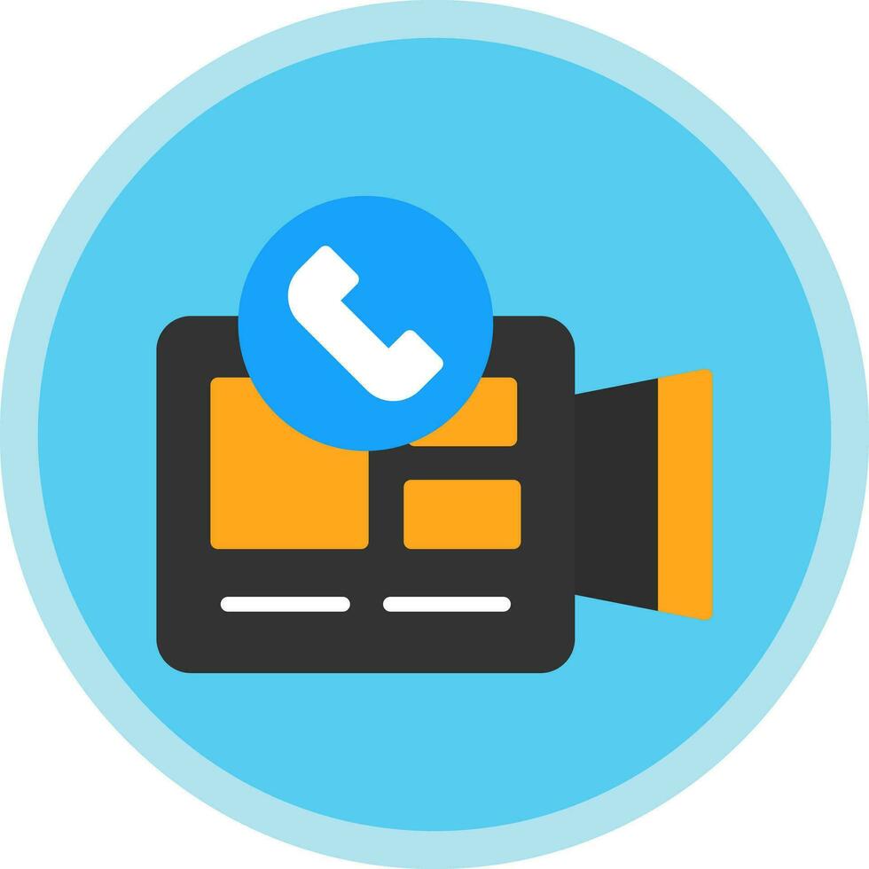 Video Call  Vector Icon Design