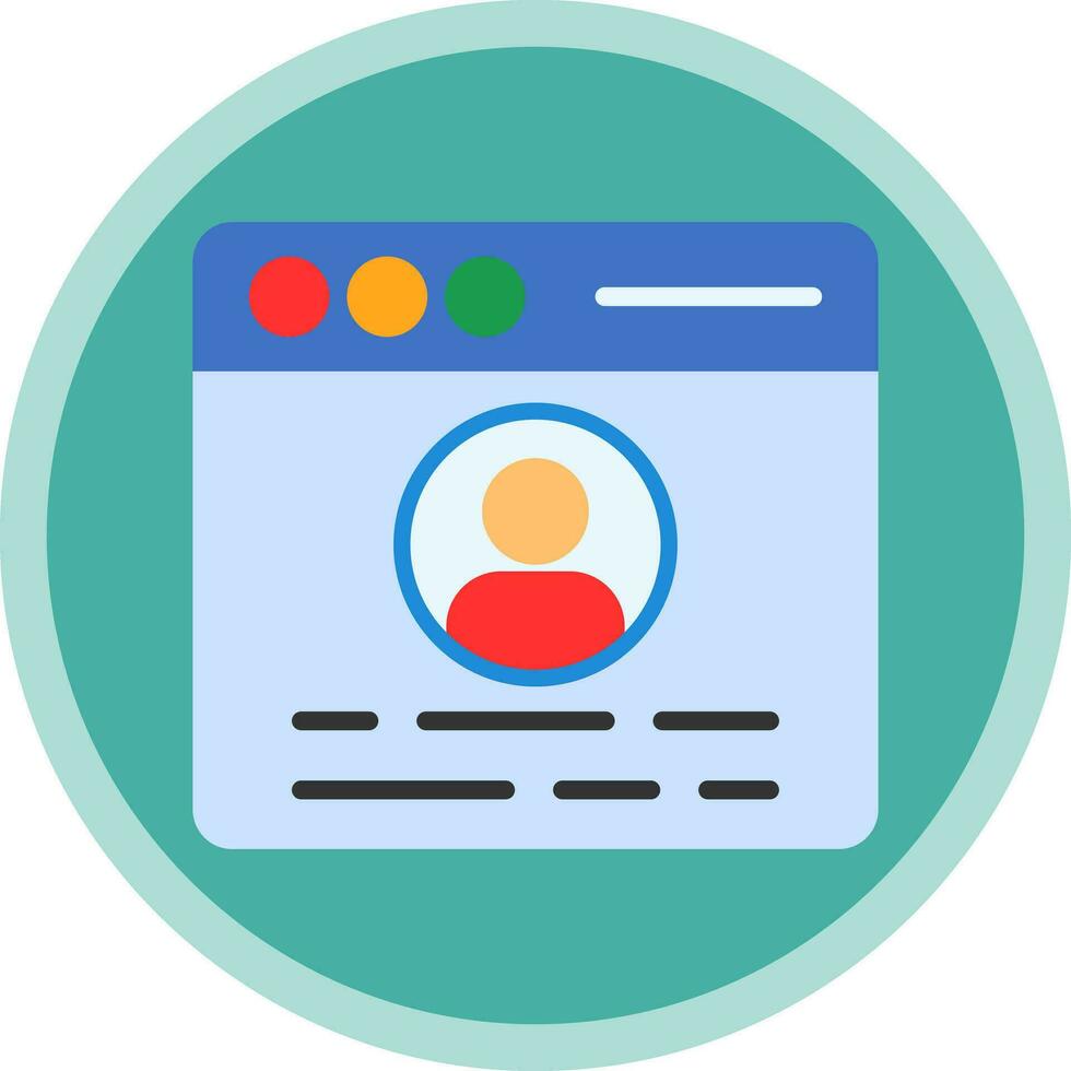 Profile  Vector Icon Design